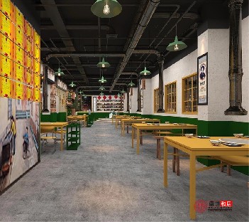 合肥蜀山区烧烤店设计装修案例